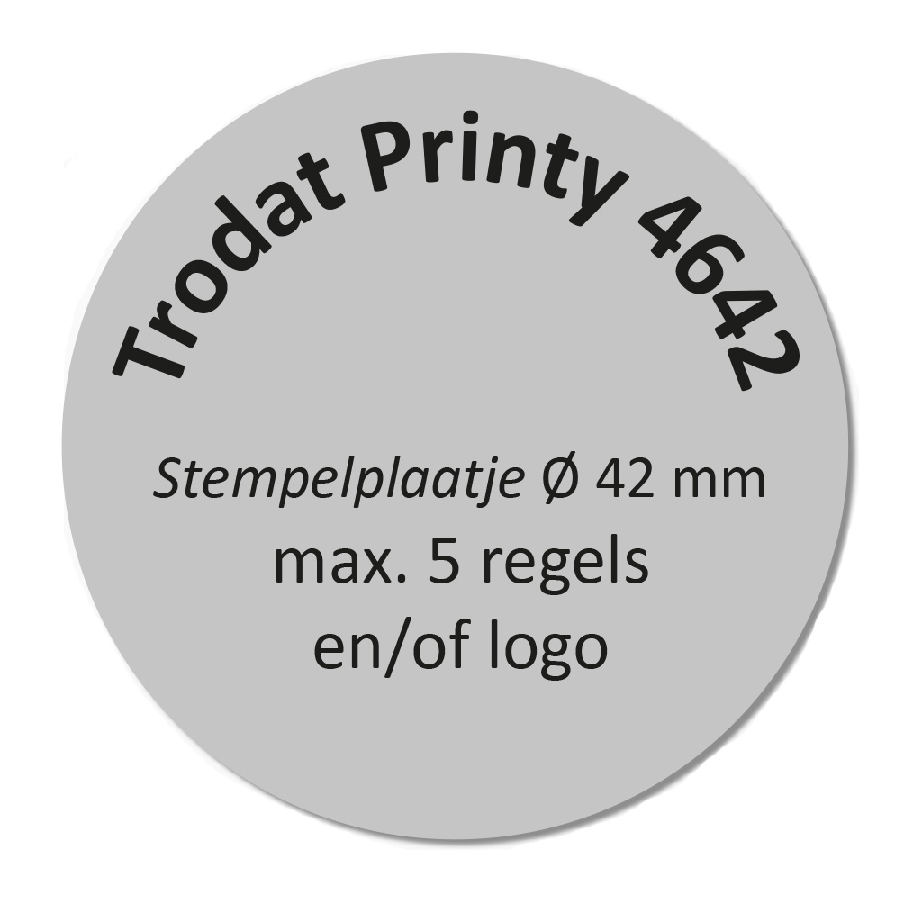 Tekstplaatje Trodat Printy 4642