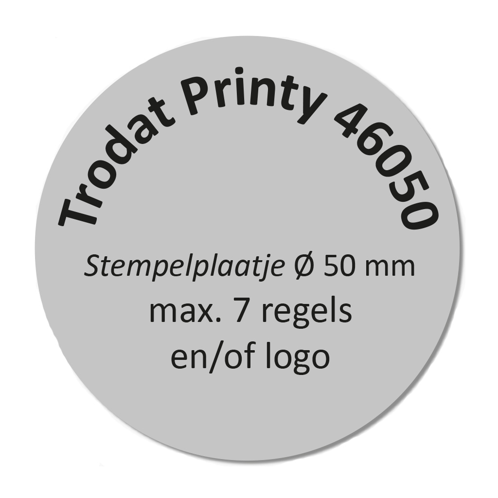 Trodat Printy 46050 stempelplaatje
