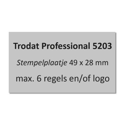 Trodat Professional 5203 stempelplaat