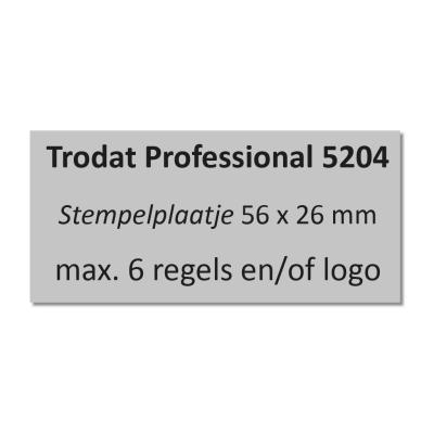 Trodat Professional 5204 tekstplaatje