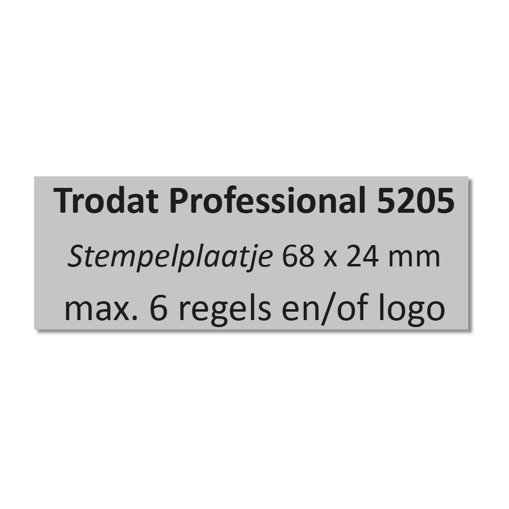 Trodat Professional 5205 stempelplaatje