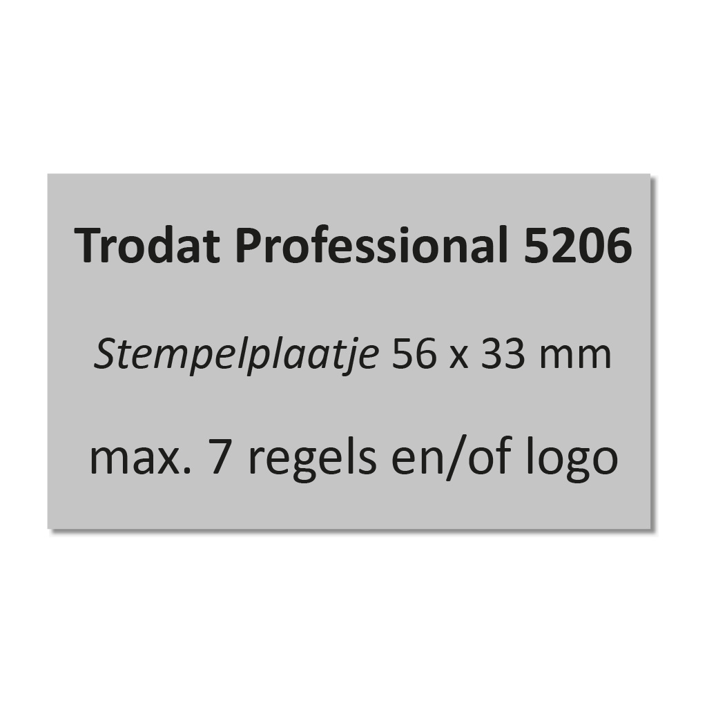 Trodat Professional 5206 tekstplaat