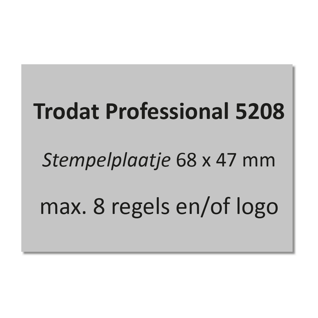 Trodat Professional 5208 stempelplaatje