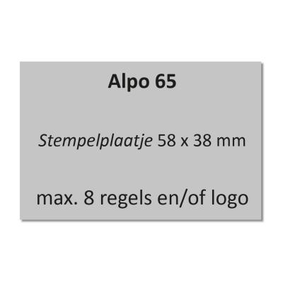 Alpo 65 - Posta 65 stempelplaatje