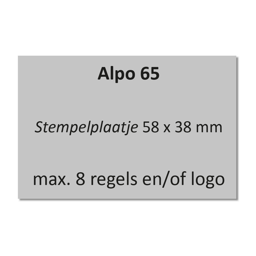 Alpo 65 - Posta 65 stempelplaatje