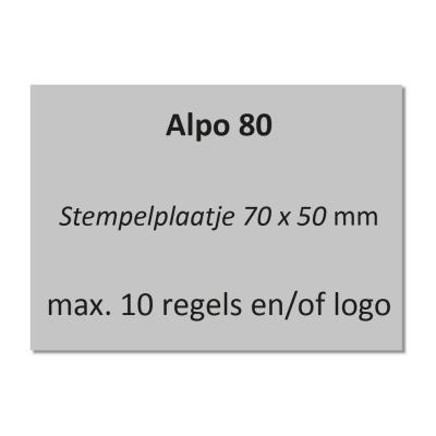 Alpo 80 - Posta 80 Stempelplaatje