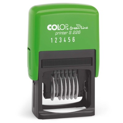 Colop Printer S226 Green Line cijferband stempel