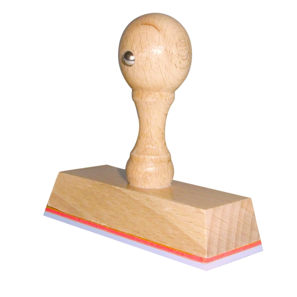 Houten Handstempel 80 x 30 mm