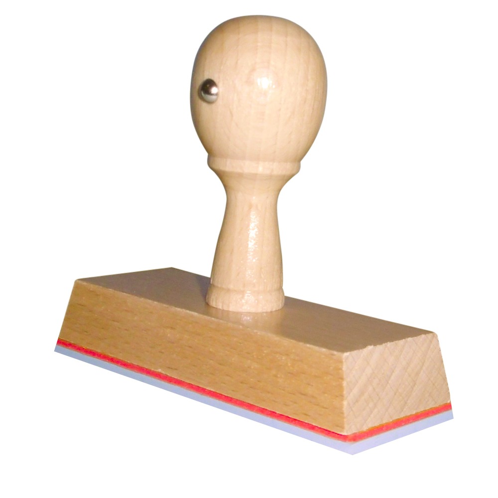 Houten Handstempel 90 x 35 mm