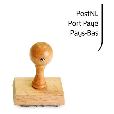 PostNLPort betaald stempel internationaal. Handstempel
