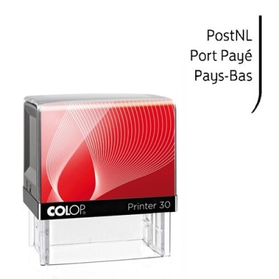 PostNL stempel Port betaald internationaal. Zelfinktende Colop stempel
