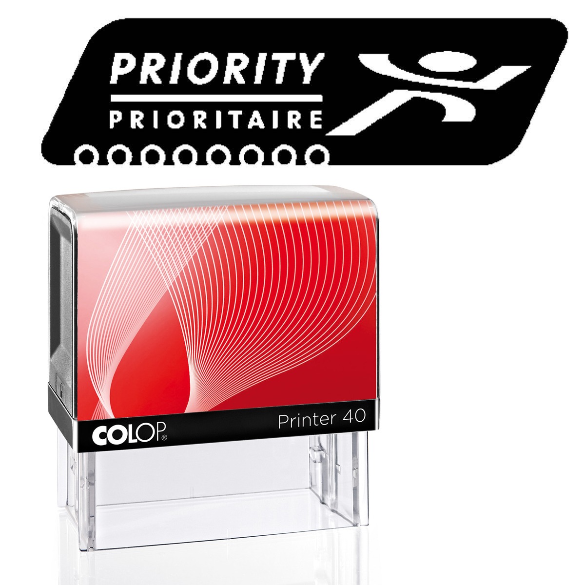 Colop zelf-inktende Priority stempel PostNL