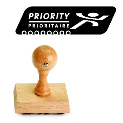 Handstempel Priority stempel PostNL