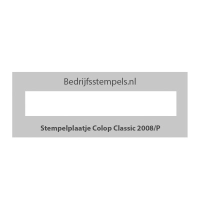 Colop Classic 2008/P & 2010/P stempelplaatje