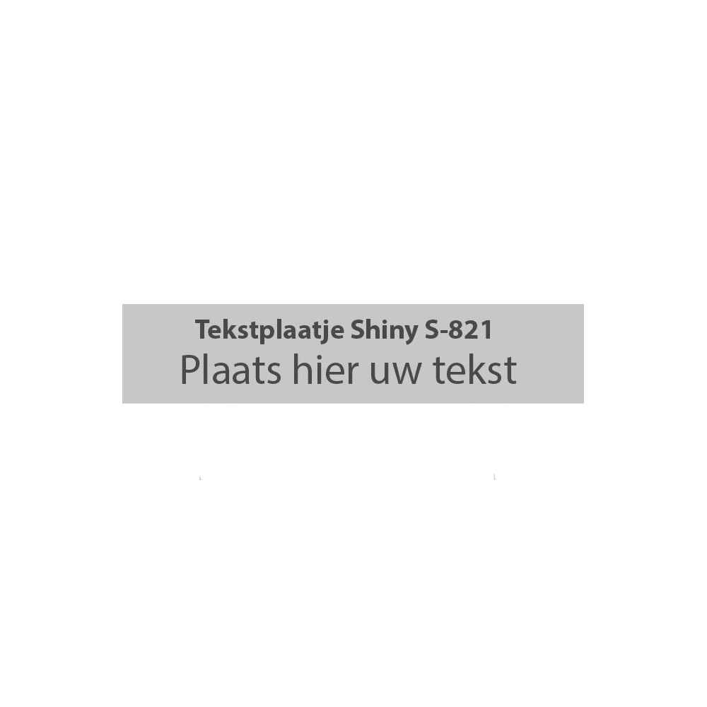 Shiny Printer S-821 tekstplaatje