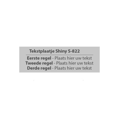 Shiny Printer S-822 stempelplaatje