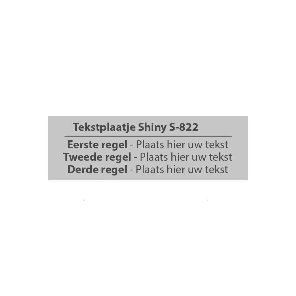Shiny Printer S-822 stempelplaatje