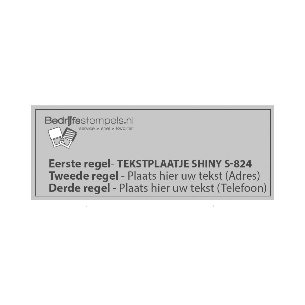 Shiny Printer S-824 tekstplaatje