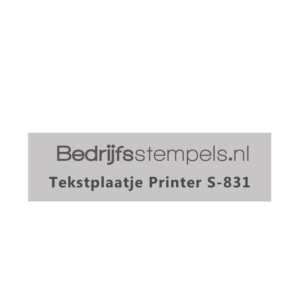 Shiny Printer S-831 tekstplaatje