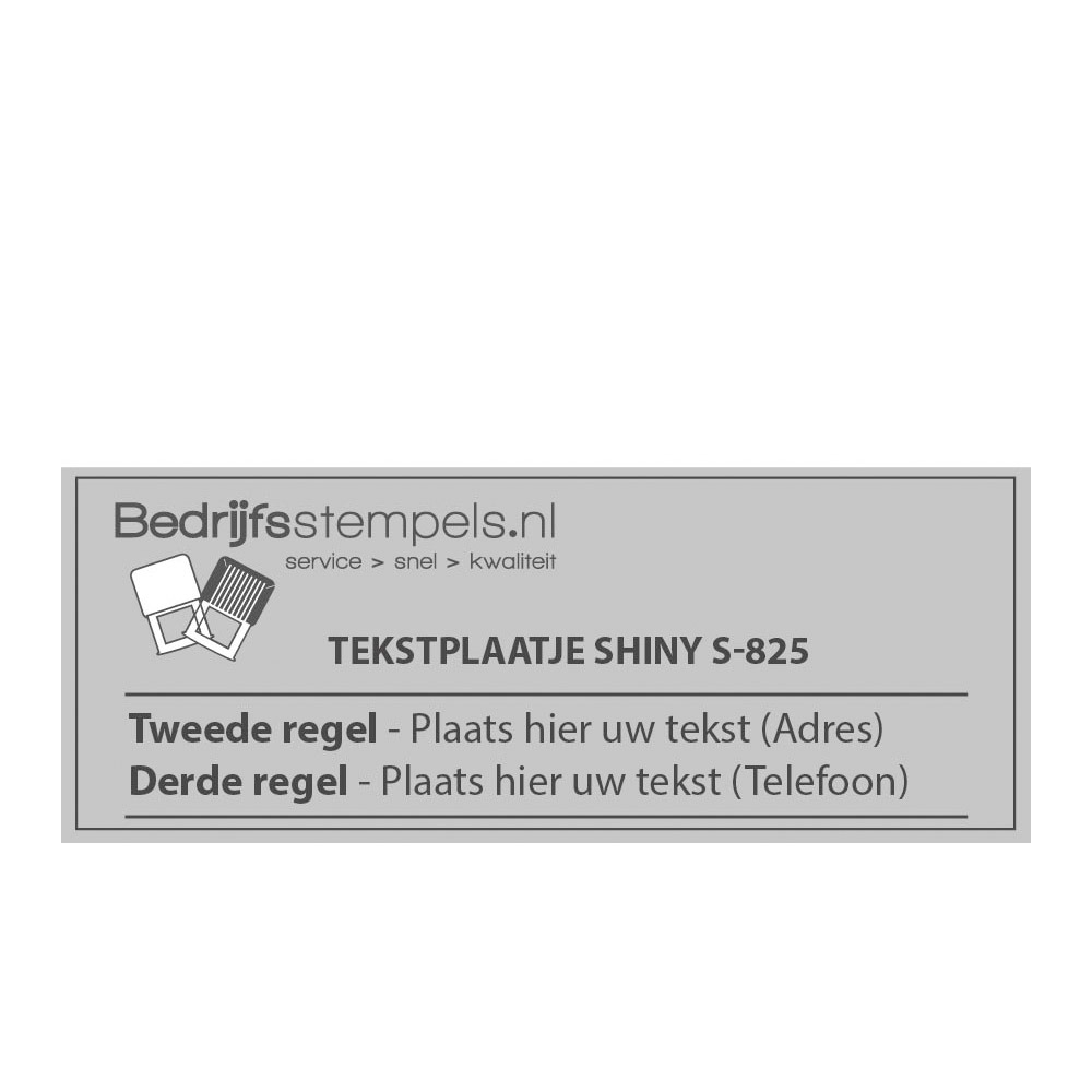Stempelplaatje Shiny Printer S-825