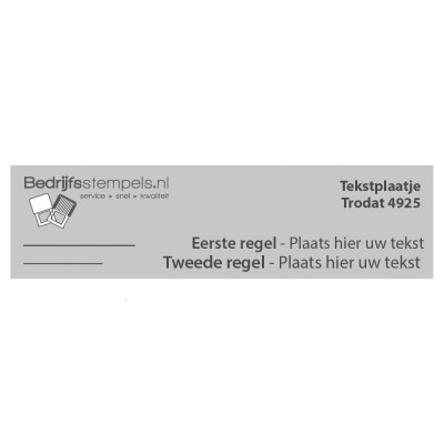 Trodat Printy 4925 Stempelplaatje