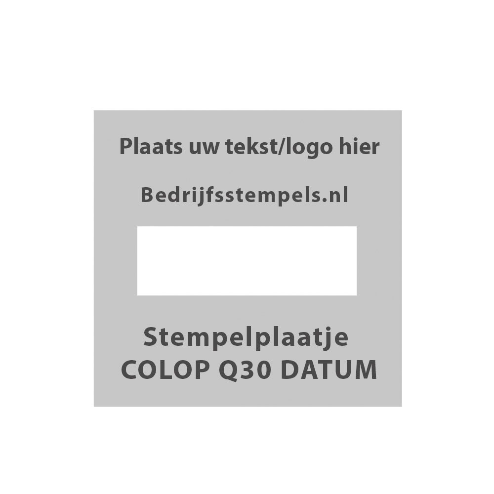 Colop Printer Q30 Datum stempelplaatje | Bedrijfsstempels.nl