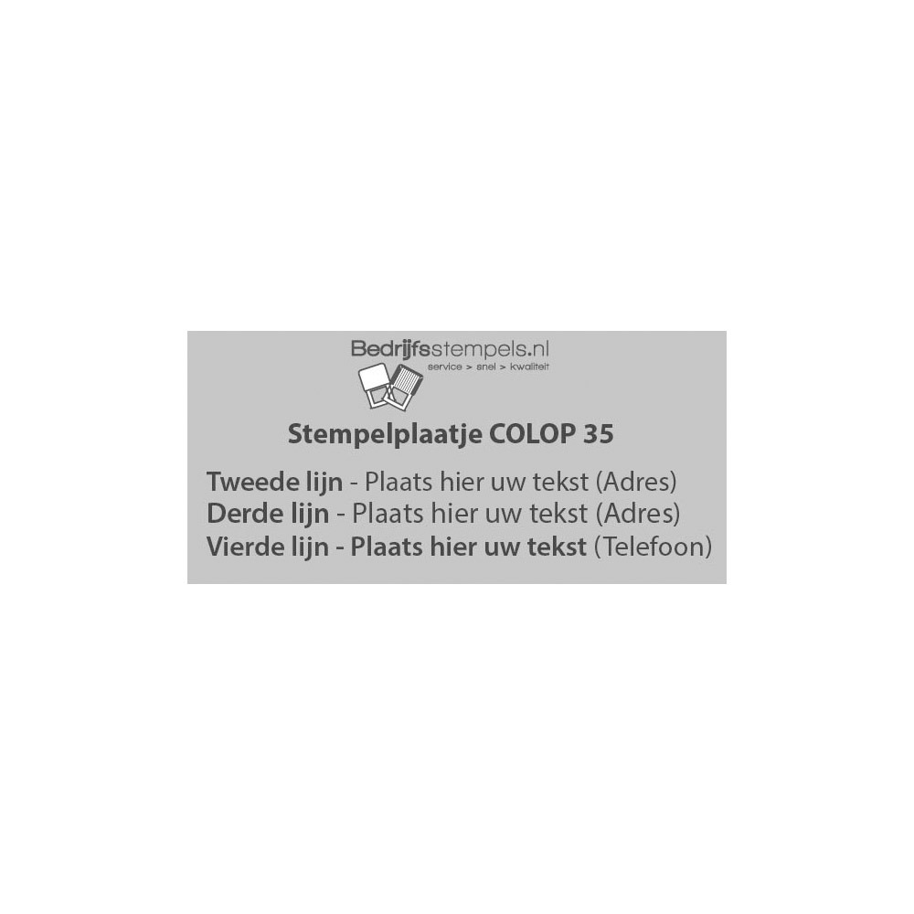 Stempelplaatje Colop Printer 35  | Bedrijfsstempels.nl