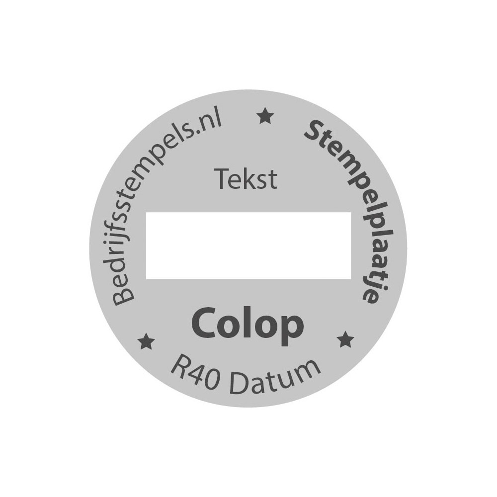 Colop Printer R40 Datum stempelplaatje | Bedrijfsstempels.nl