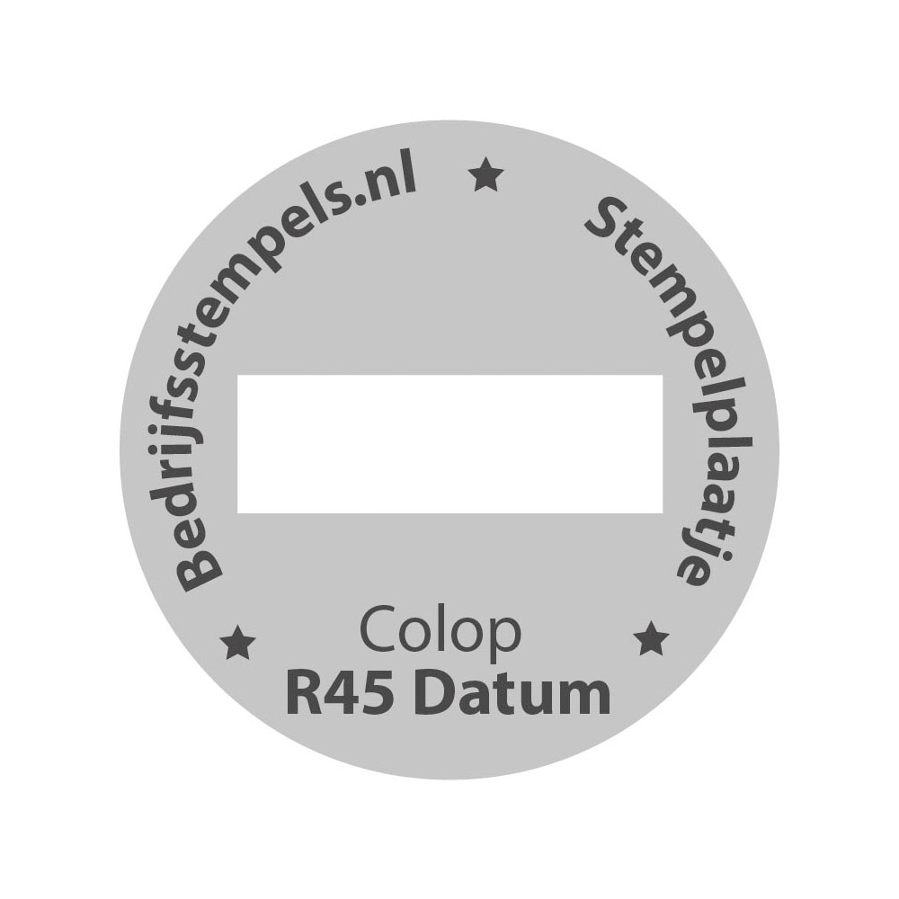 Colop Printer R45 Datum stempelplaatje