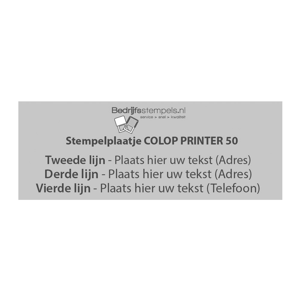 Colop Printer 50 stempelplaatje