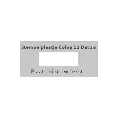Colop Printer 52 Datum stempelplaatje