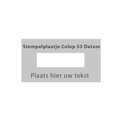 Colop Printer 53 Datum stempelplaatje