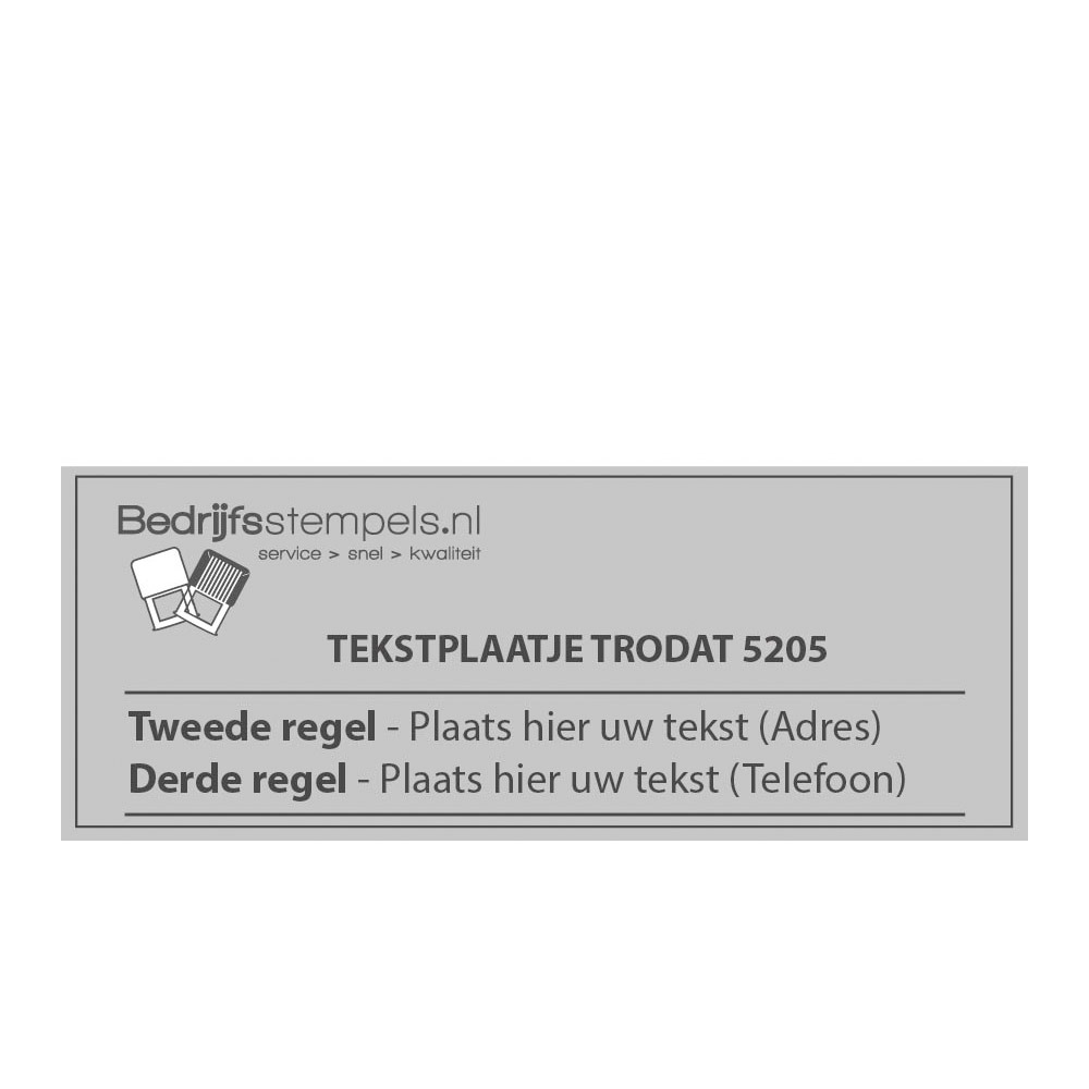 Trodat Professional 5205 stempelplaatje