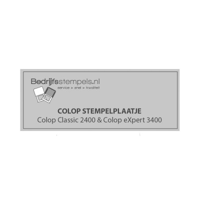 Colop 2400 & 3400 stempelplaatje