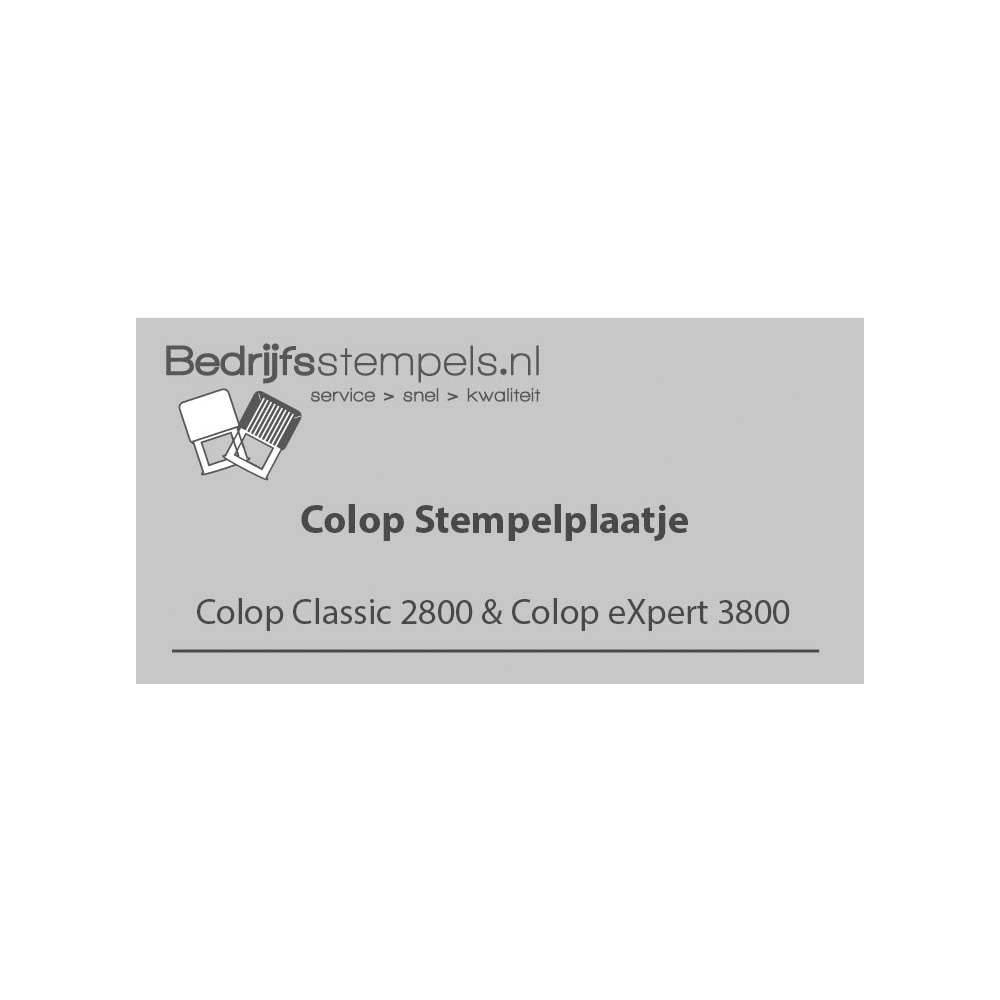 Colop 2800 & 3800 stempelplaatje