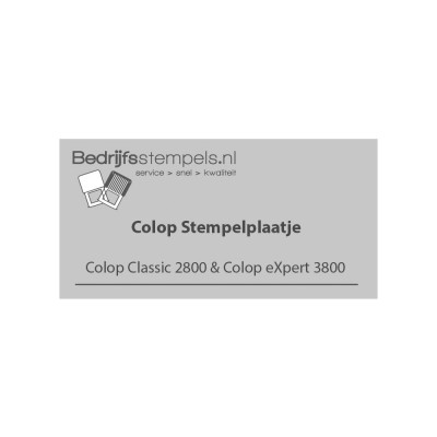 Colop 2800 & 3800 stempelplaatje