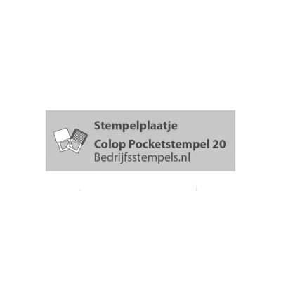 Tekstplaatje Colop Pocket Stamp 20
