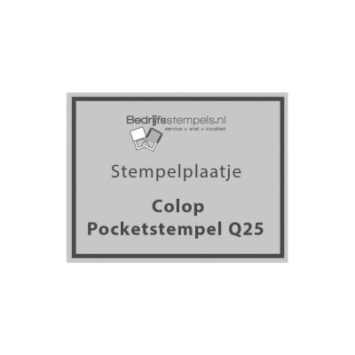 Tekstplaatje Colop Pocket Stamp Q25