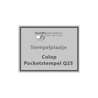 Tekstplaatje Colop Pocket Stamp Q25